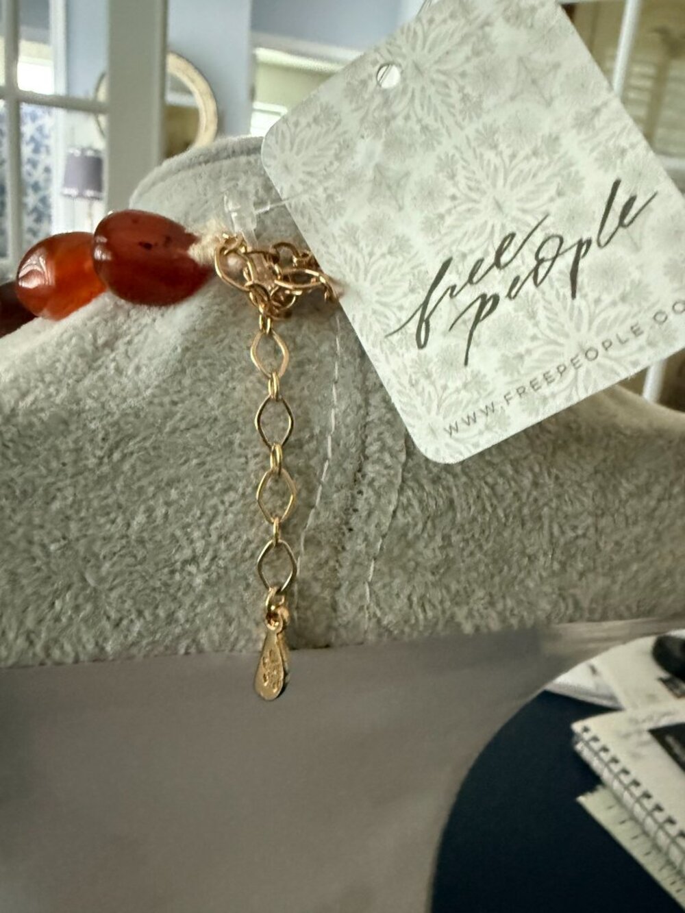 Brand New Free People Semi-Precious Stone Necklace - NWT - Picture 9 of 13
